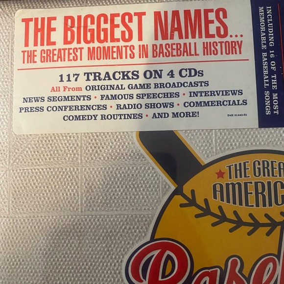 The Great American Baseball’s Greatest Hits Baseball Box Tracks on 4 CD’s - Picture 4 of 10